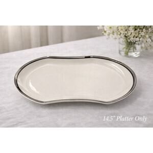 Vintage Mikasa SOLITUDE Oval Serving Plater 14" Bone China Narumi Japan A5-166